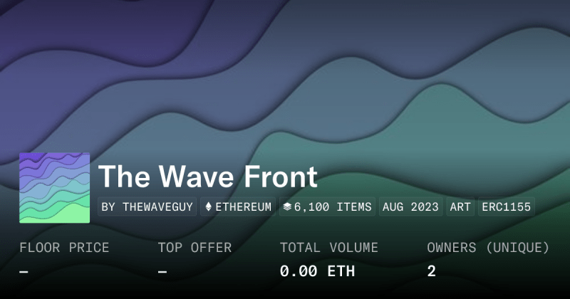 Front Collection Opensea - Beautiful Dark Illustration - Mobile