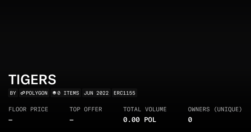 Wild Tigers Collection Opensea - Modern Landscape Design - 4K