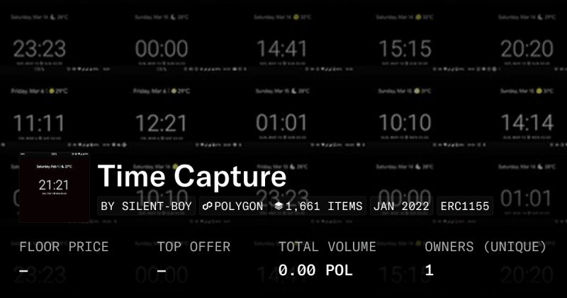 Time Capture Collection Collection Opensea - Elegant Space Design - 8K