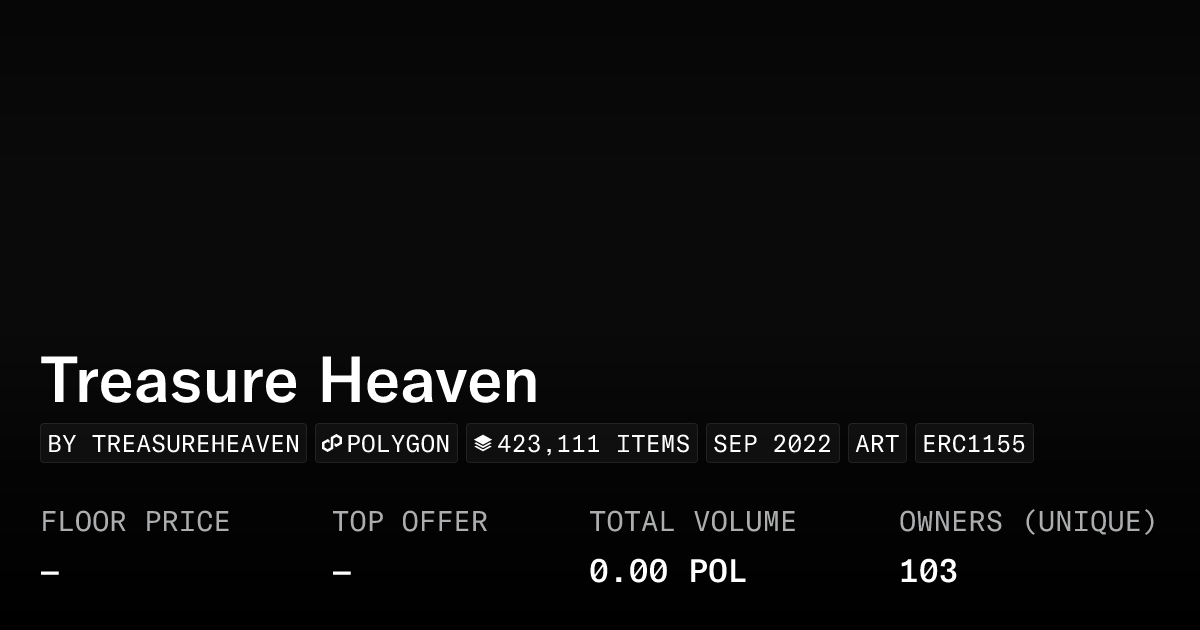 Treasure Heaven Collection Opensea