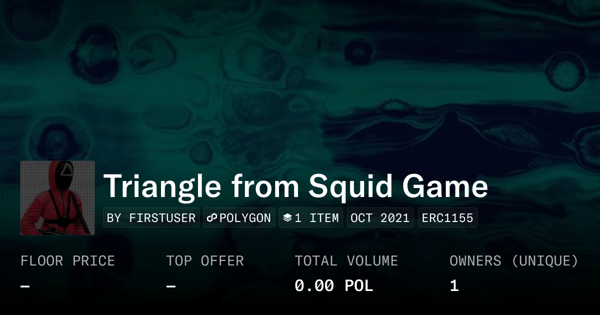 Triangle From Squid Game Collection OpenSea Opengraph Image