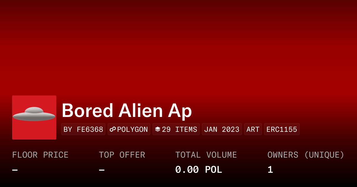 Bored Alien Ap Collection Opensea