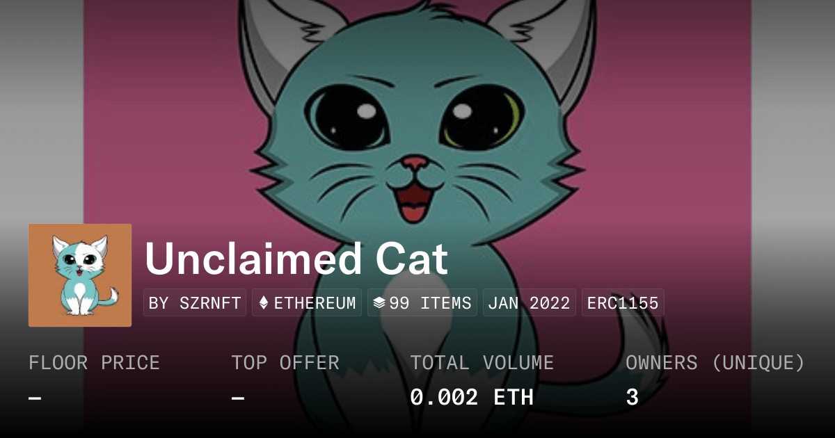 Unclaimed Cat Collection Opensea