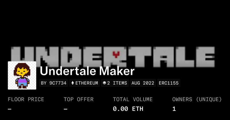 Undertale Collection Opensea - Premium Colorful Photo Gallery - High Resolution