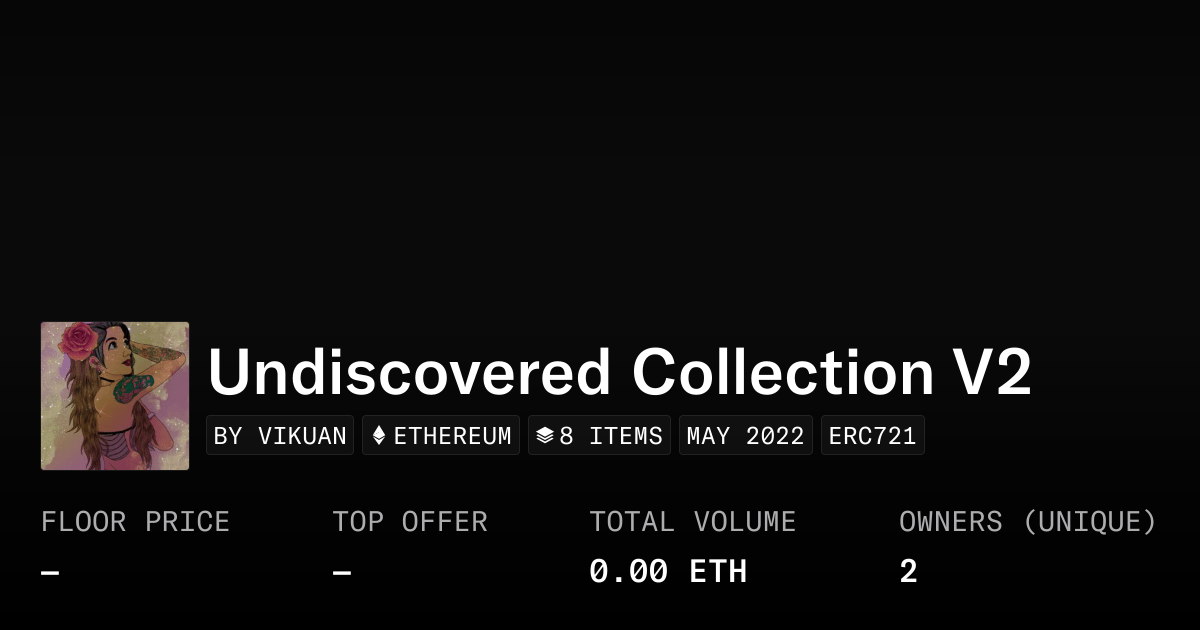 Undiscovered Collection V2 Collection Opensea