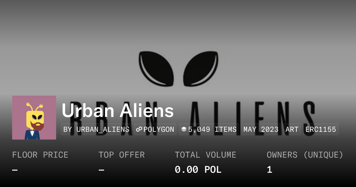 Urban Aliens Collection Opensea