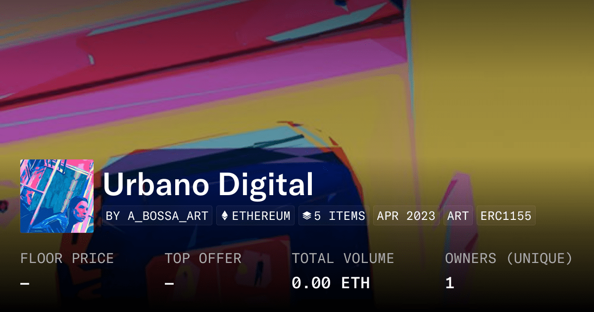 Urbano Digital Collection Opensea