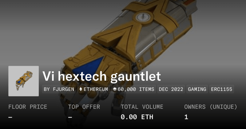 Vi Hextech Gauntlet Collection Opensea - Artistic Retina Landscape Designs | Free Download