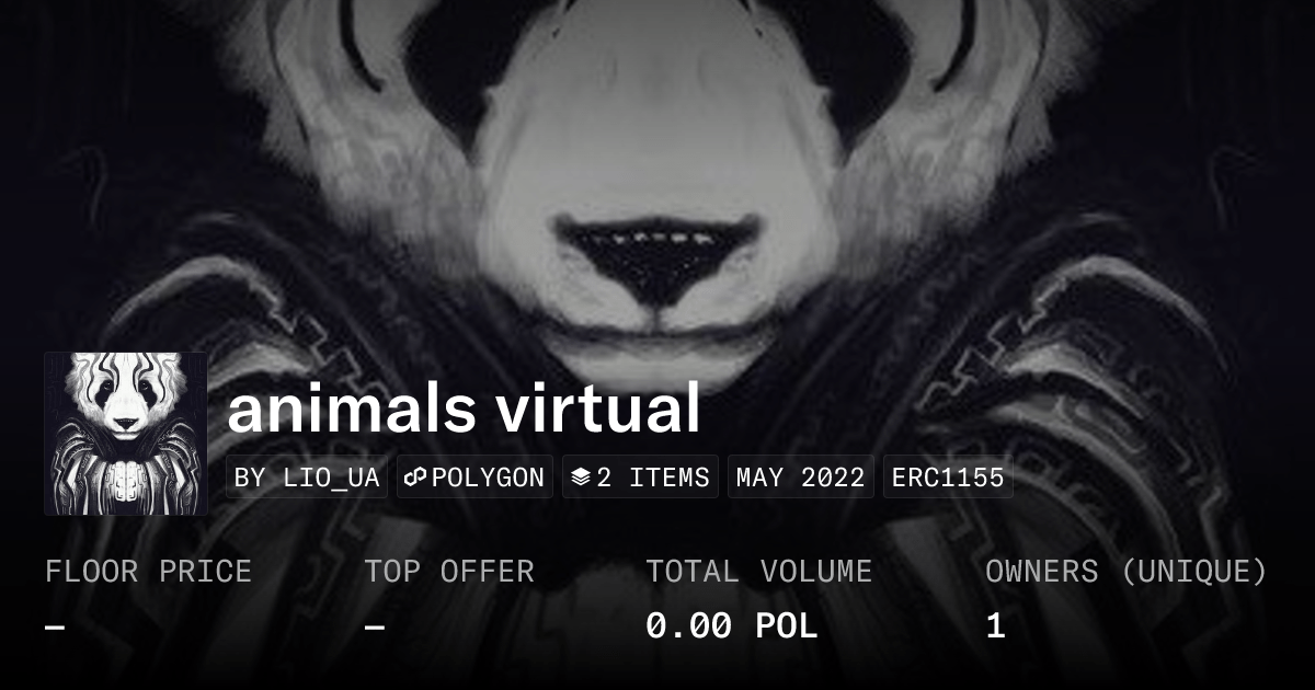 Animals Virtual Collection Opensea