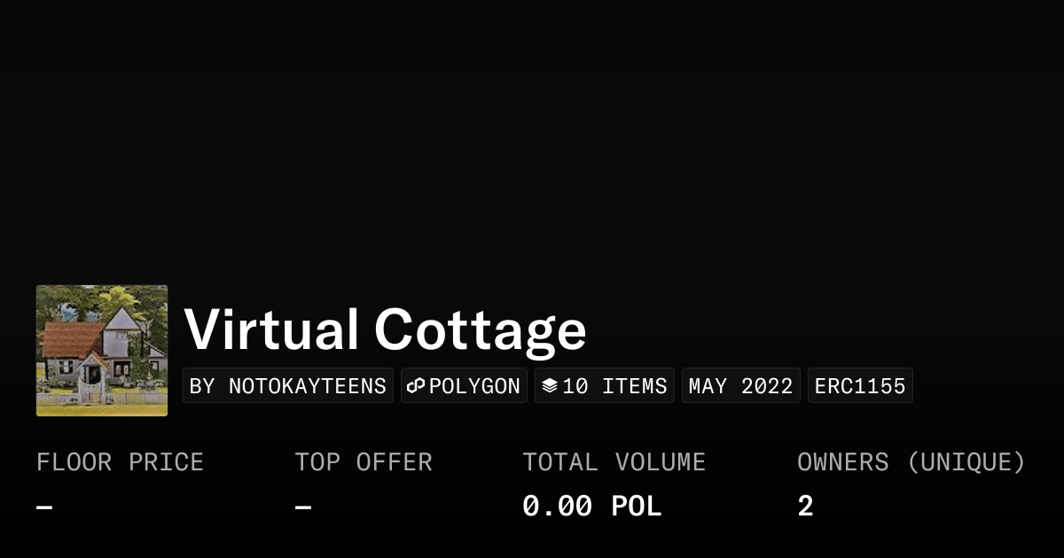 Virtual Cottage Collection Opensea