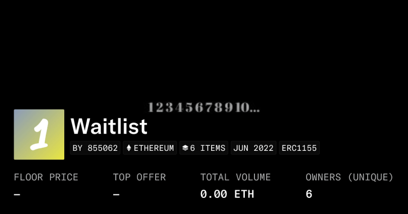 Spec Waitlist Collection Opensea - Best Landscape Textures in 4K