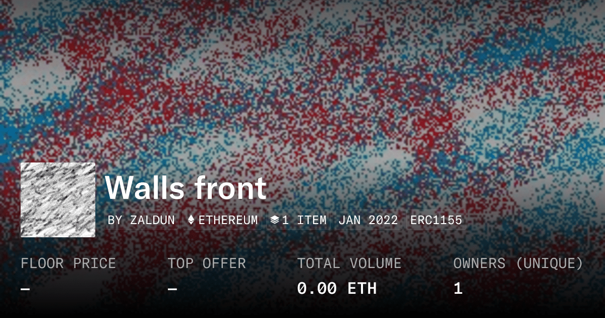 Walls Front Collection Opensea