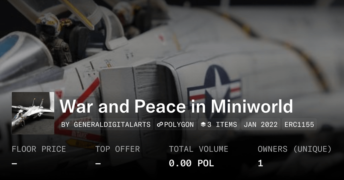 War And Peace In Miniworld Collection Opensea