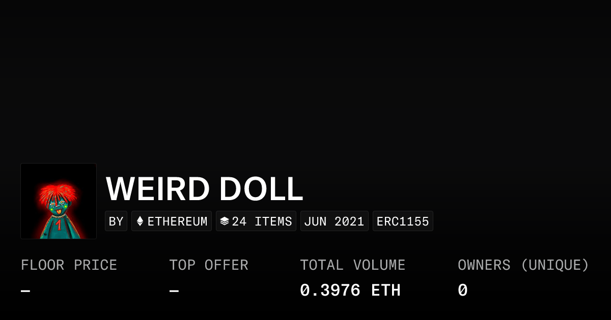 Weird Doll Collection Opensea
