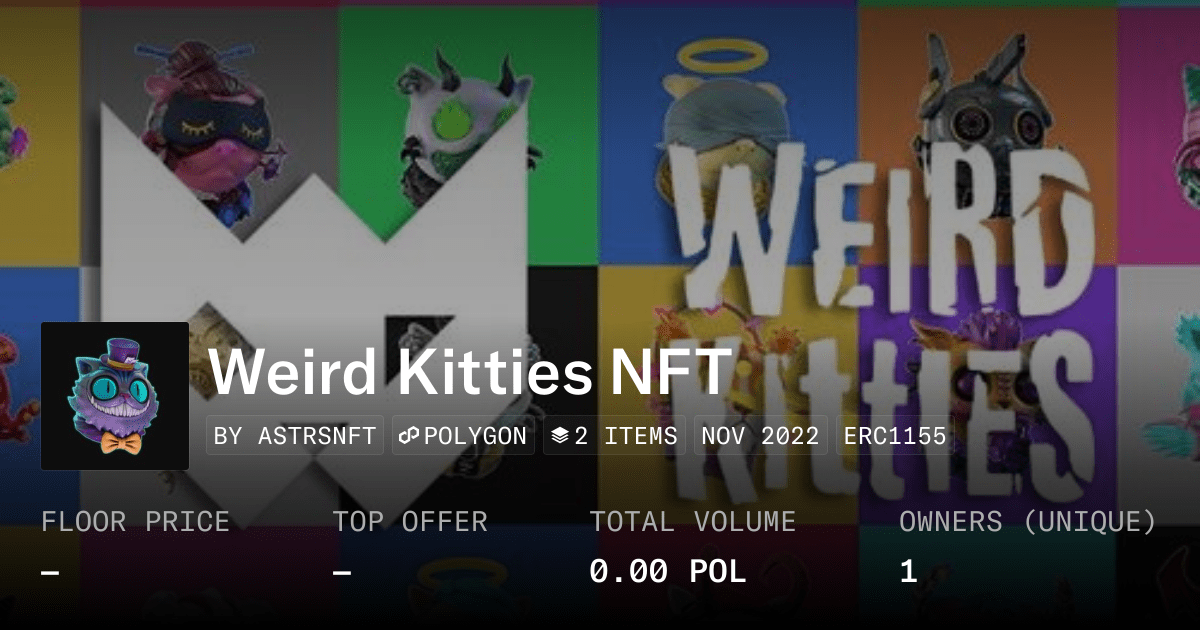 Weird Kitties Nft Collection Opensea
