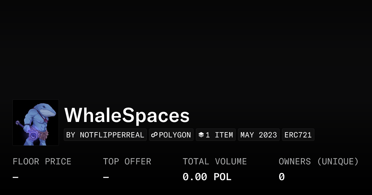 Whalespaces Collection Opensea