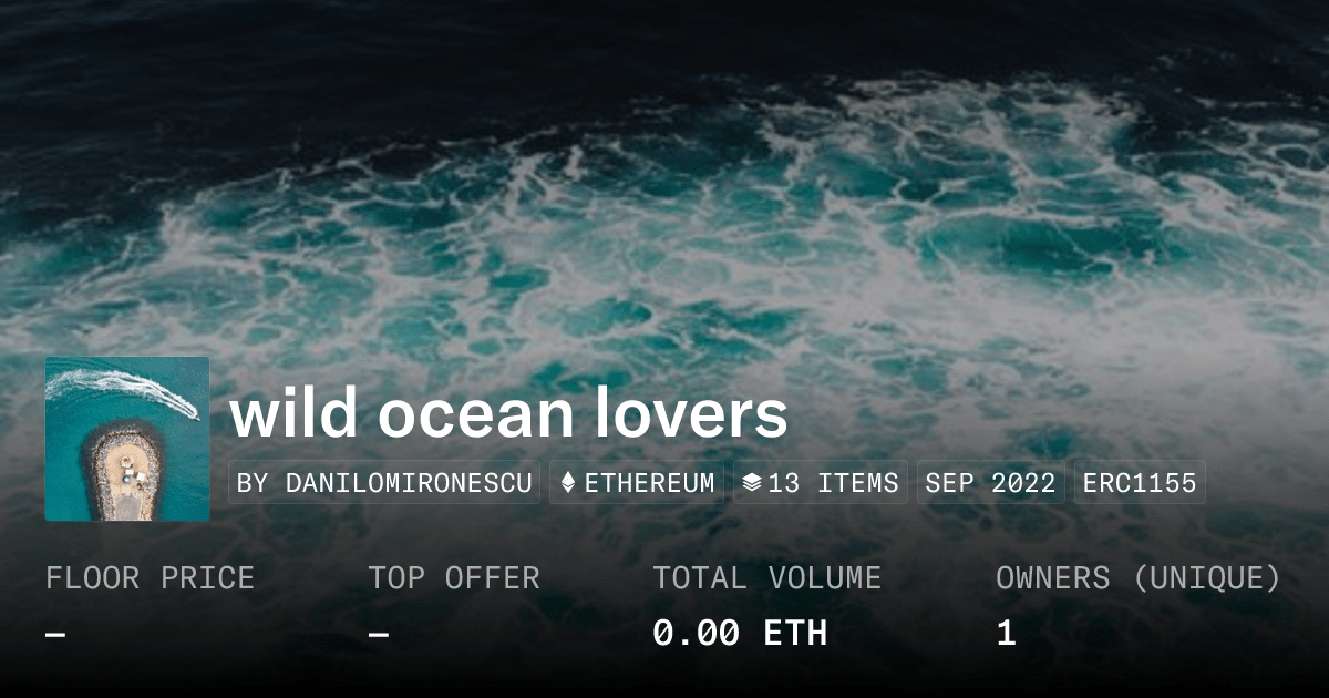 Wild Ocean Lovers Collection Opensea