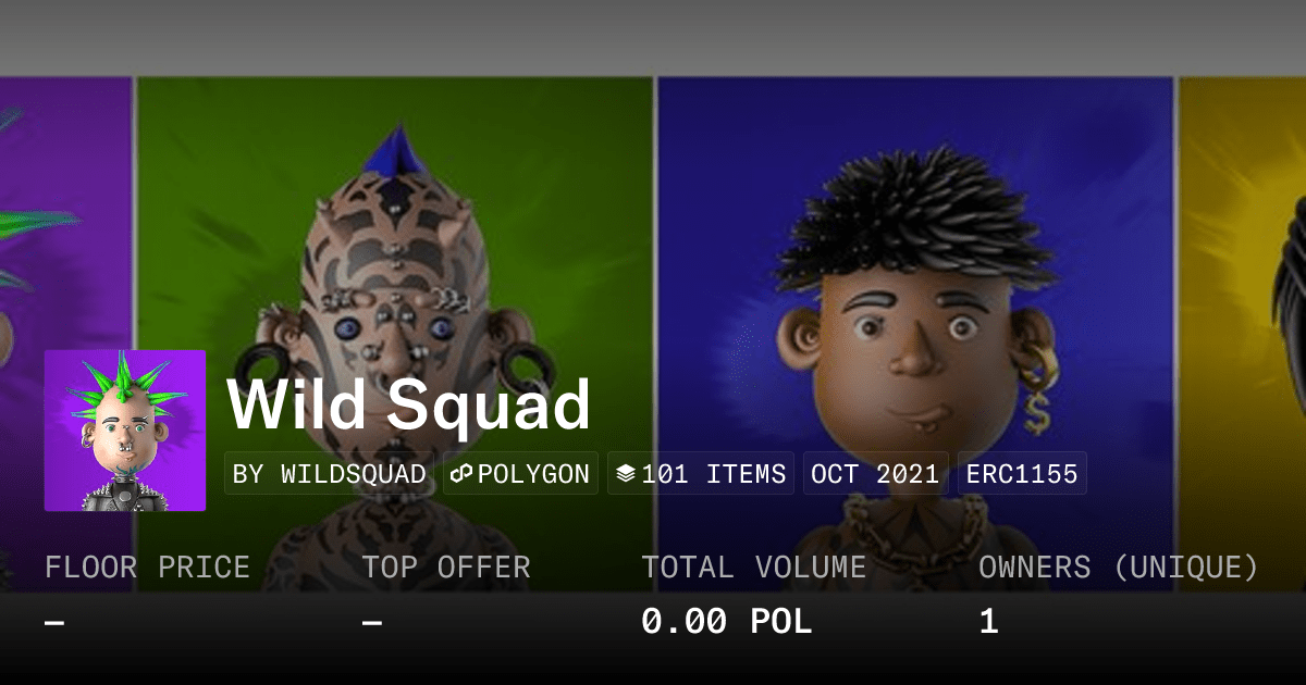 Wild Squad Collection Opensea