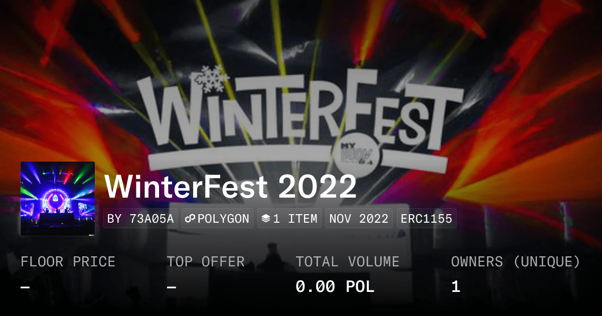 Winterfest 2022 Collection Opensea