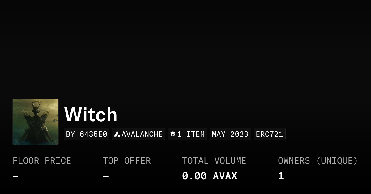 Witch Collection Opensea