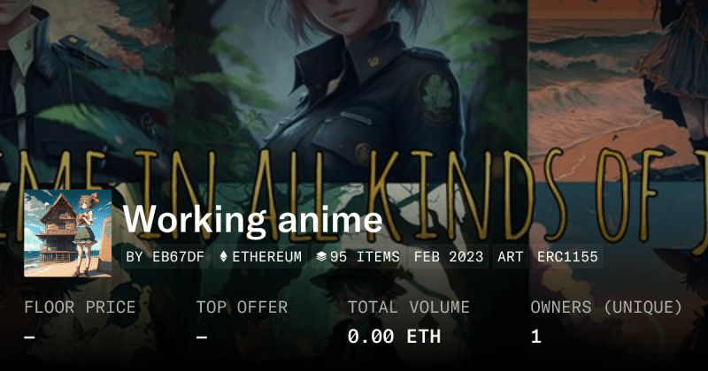 Anime Mode Collection Opensea - Gradient Illustrations - Gorgeous High Resolution Collection