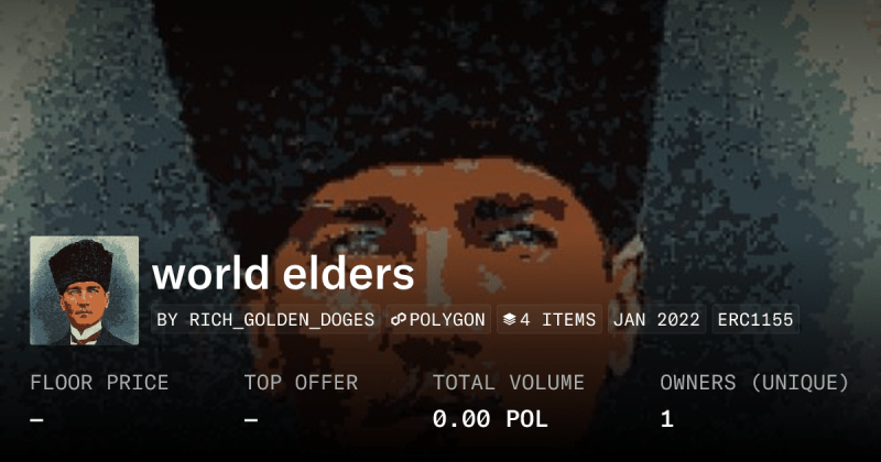 World Elders Collection Opensea - Colorful Photo Collection - Full HD Quality