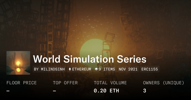 World Simulation Collection Opensea - Mobile Minimal Patterns for Desktop
