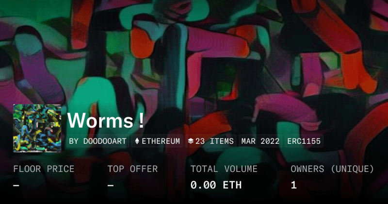 Worms Official Collection Opensea - Premium Minimal Picture Gallery - Full HD