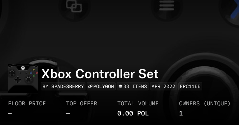 Xbox Controller Set Collection Opensea - Desktop Landscape Photos for Desktop