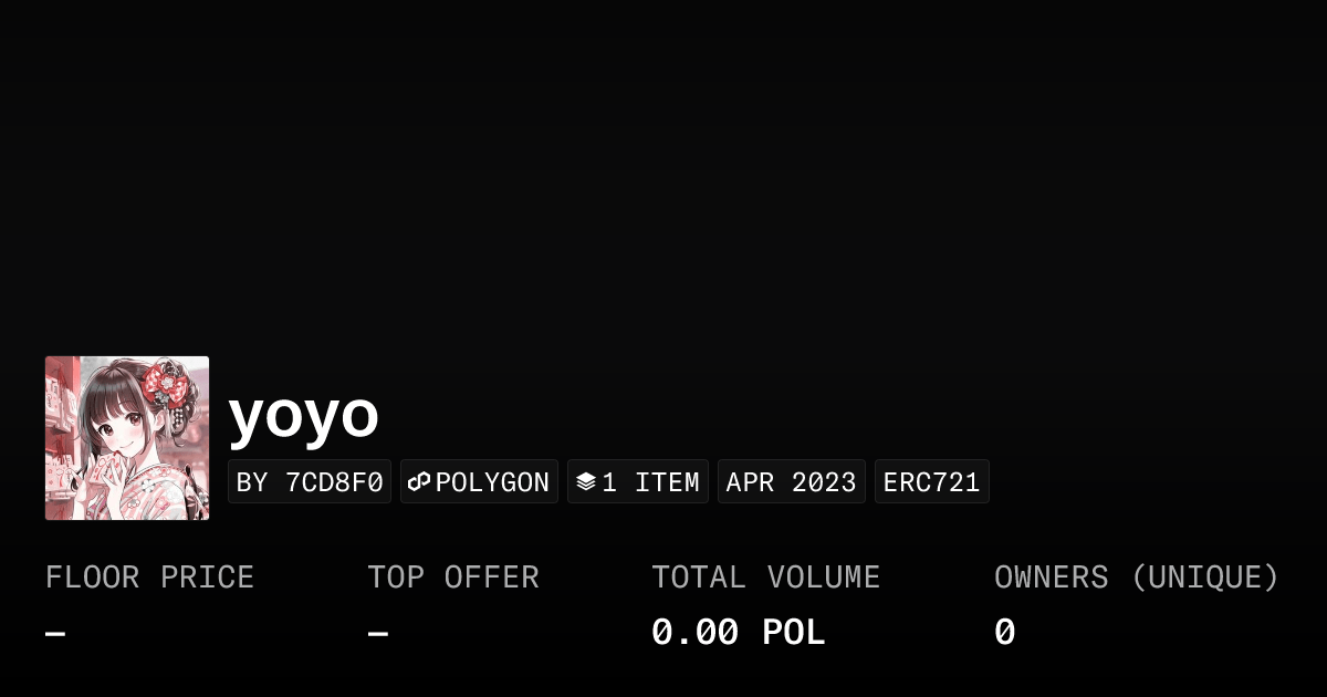 Yoyo Collection Opensea