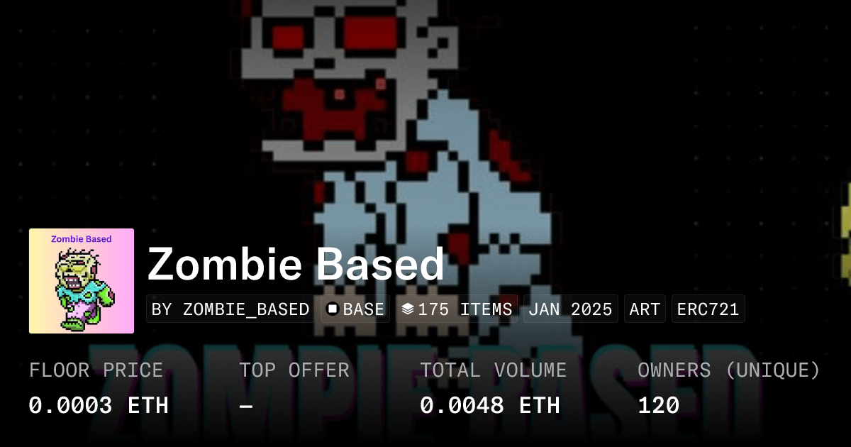 Zombie Based Collection Opensea