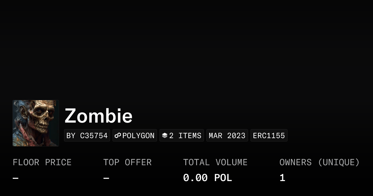 Zombie Collection Opensea