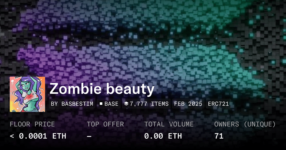 Zombie Beauty Collection Opensea