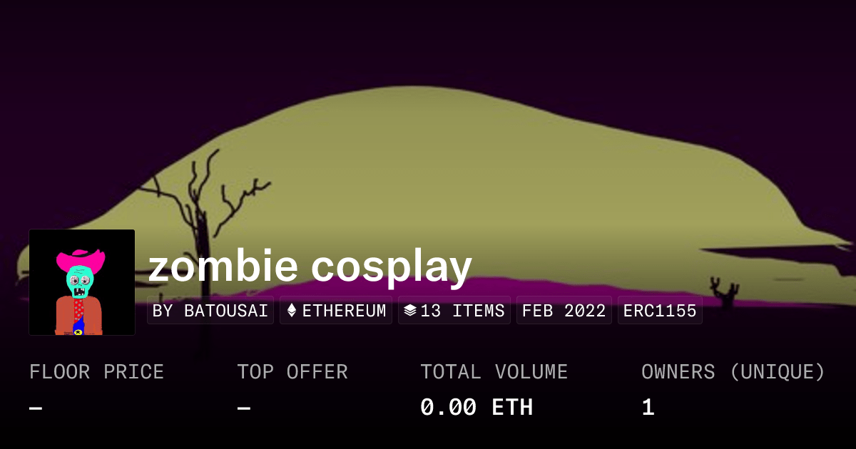 Zombie Cosplay Collection Opensea