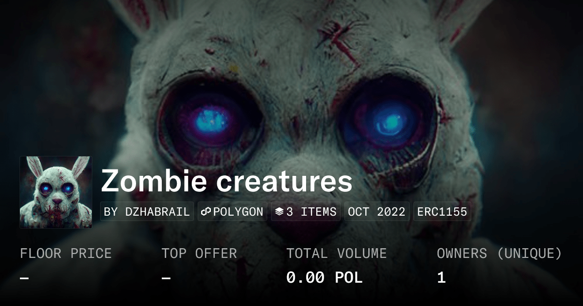 Zombie Creatures Collection Opensea