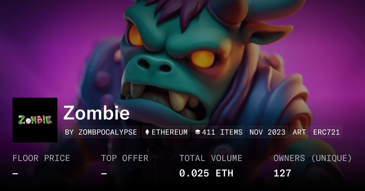 Zombie Collection Opensea