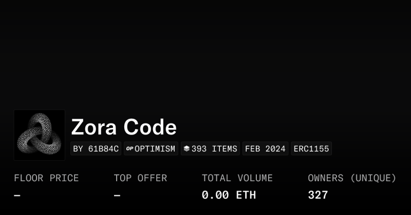 Zora Collection Opensea - Abstract Design Collection - High Resolution Quality