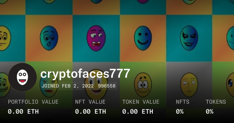 Cryptofaces777 Profile Opensea - Premium Colorful Photo Gallery - HD