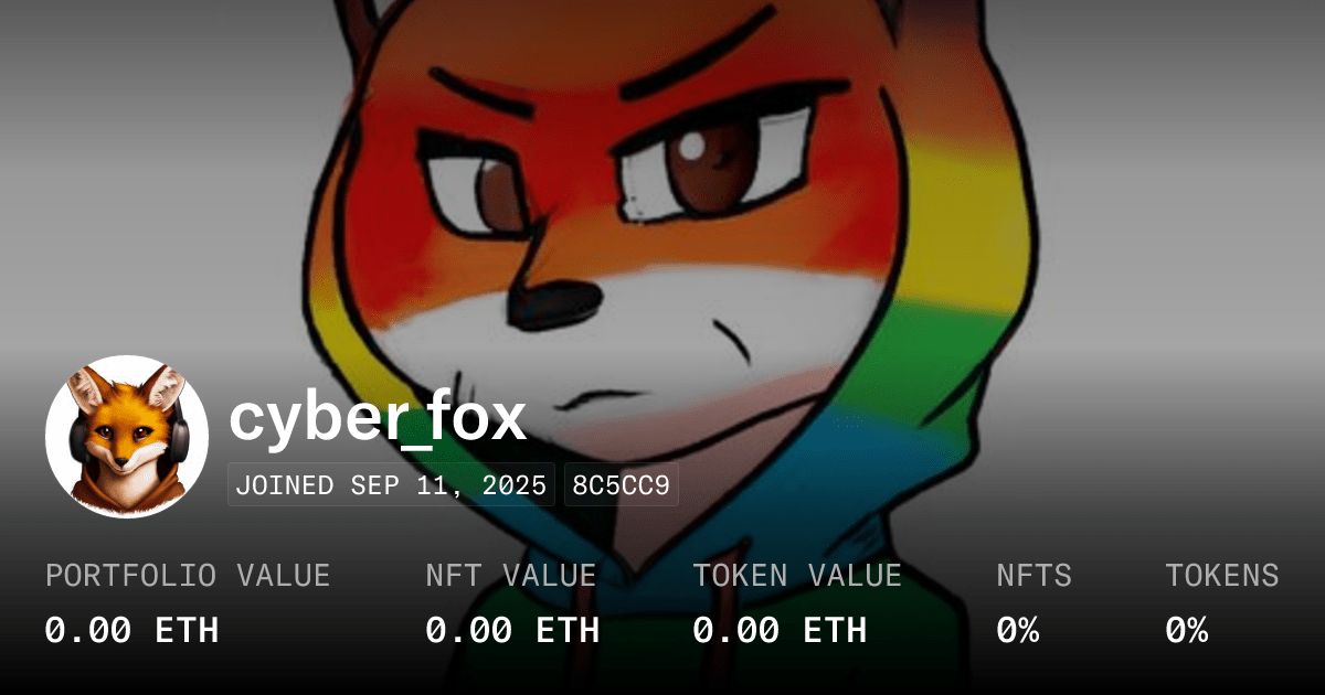 Cyber Fox Profile Opensea