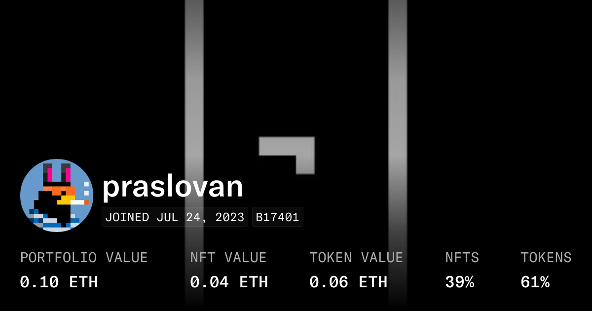 Praslovan Profile Opensea