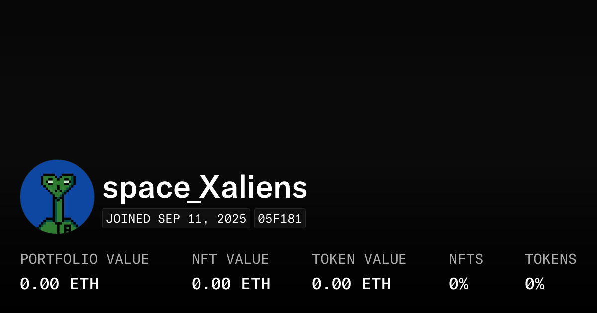 Space Xaliens Profile Opensea