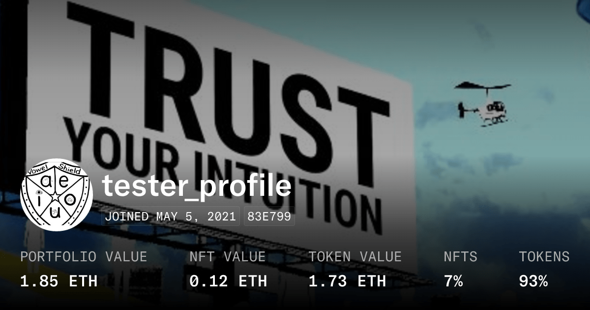 Tester Profile Profile Opensea