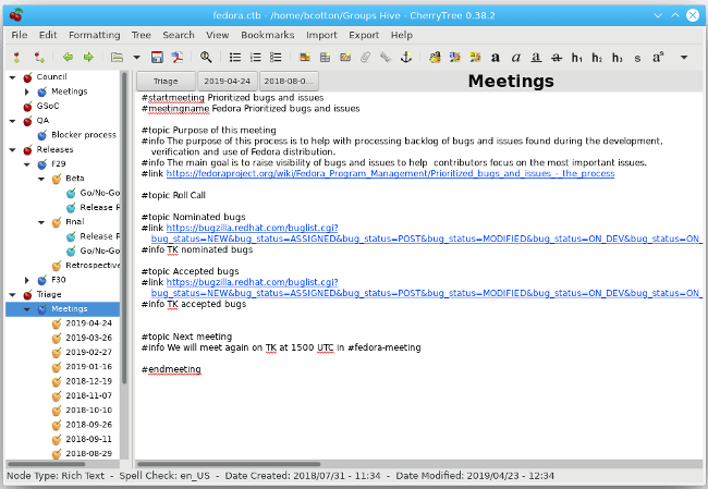 How To Use The Cherry Tree Note Taking App On Linux - Professional Dark Photo - High Resolution