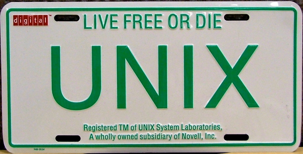 UNIXLicencePlate Open Source Group Japan オープンソース・グループ・ジャパン