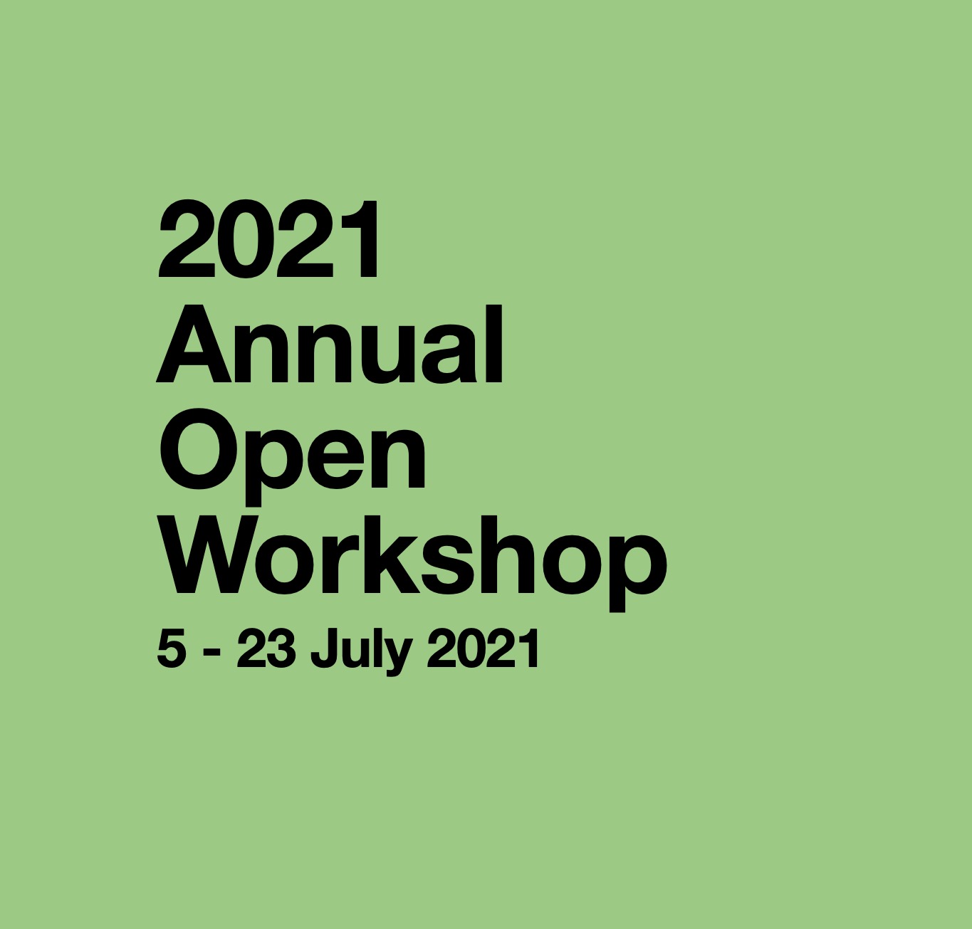 2021 OSF Open Workshop