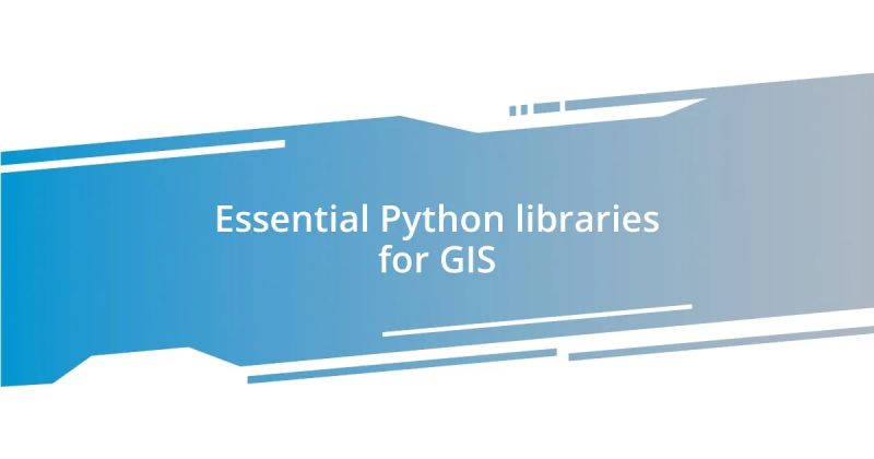 Gis Programming With Python Open Source Gis - Modern City Design - Ultra HD