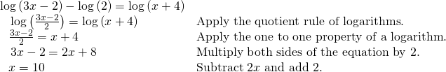 Exponential And Logarithmic Equations – Algebra And