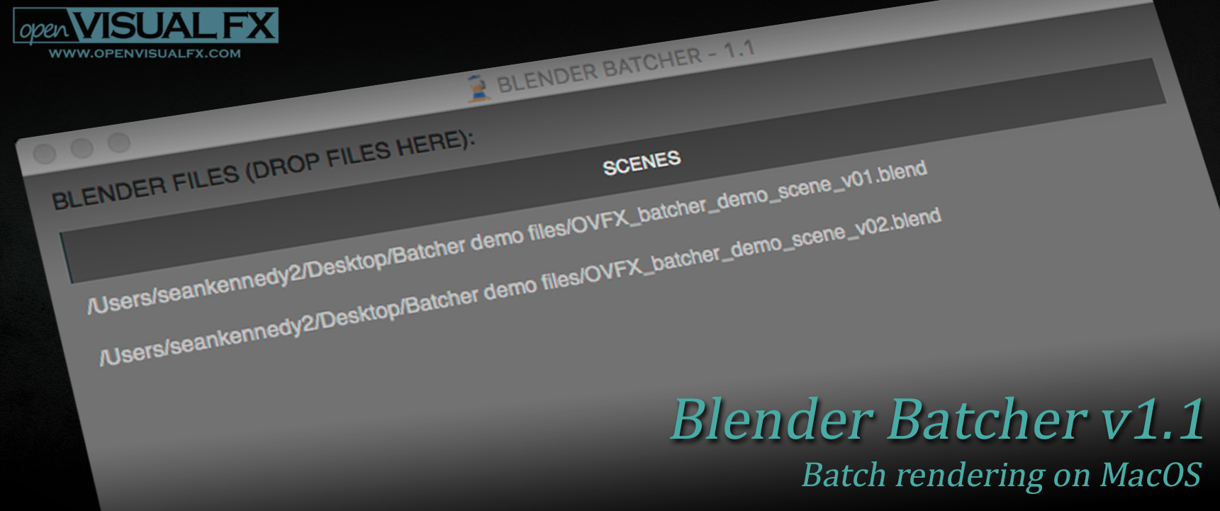 Blender Batcher – Fast, Simple Render Queue for Mac | OpenVisual FX