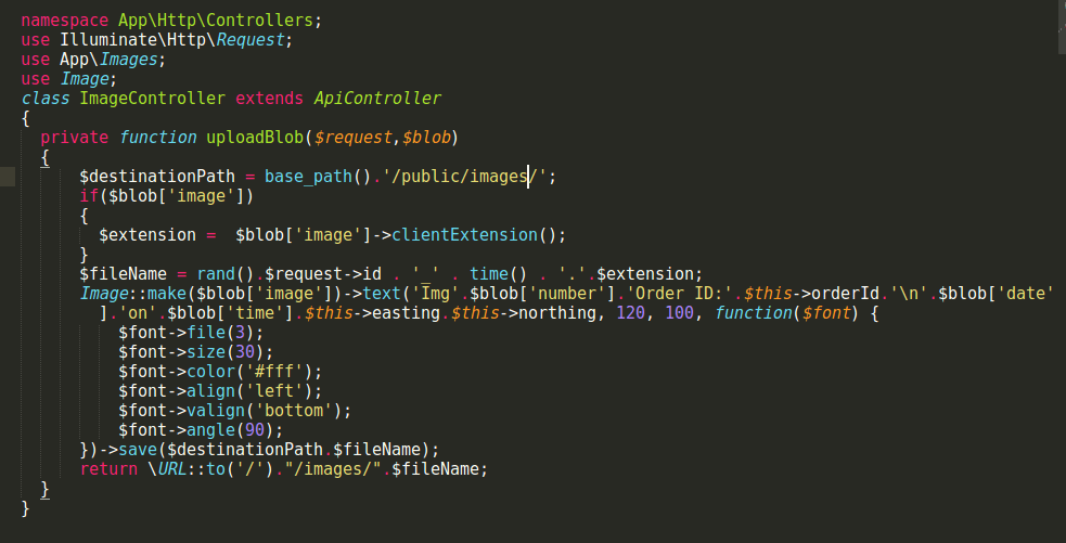 Image manipulation with intervention image package for laravel