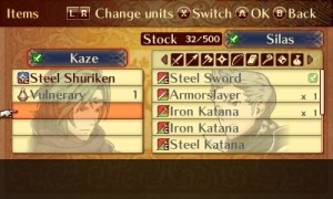 Fates Birthright | Inventory Screen